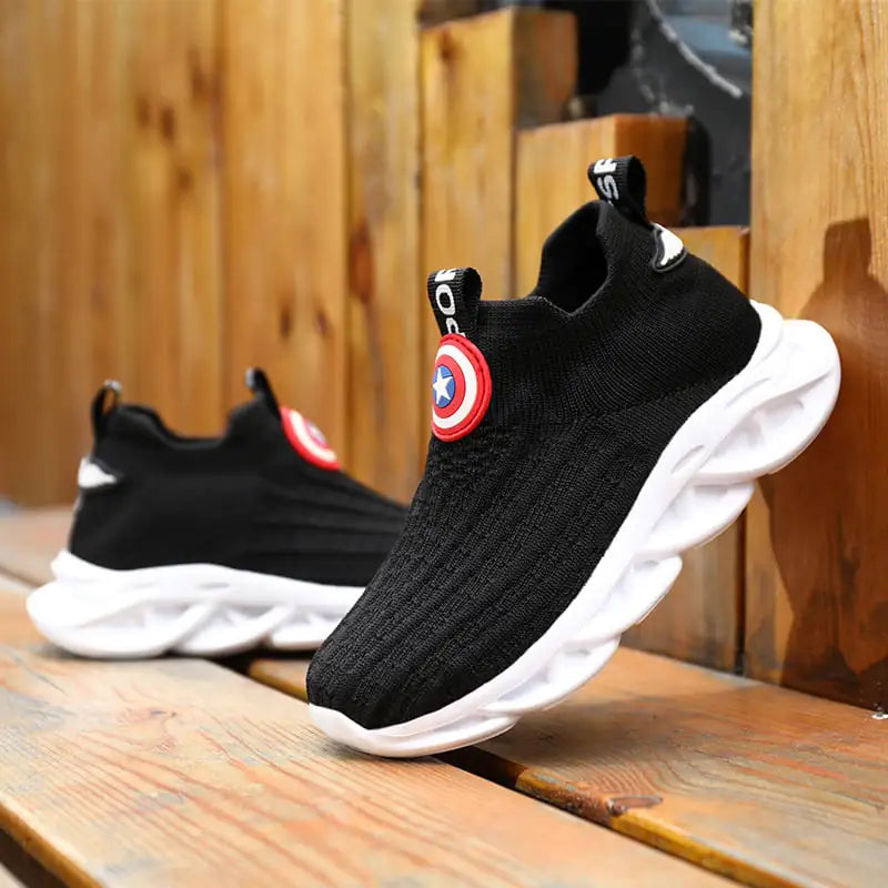 Children's Knitted White Shoes for Boys