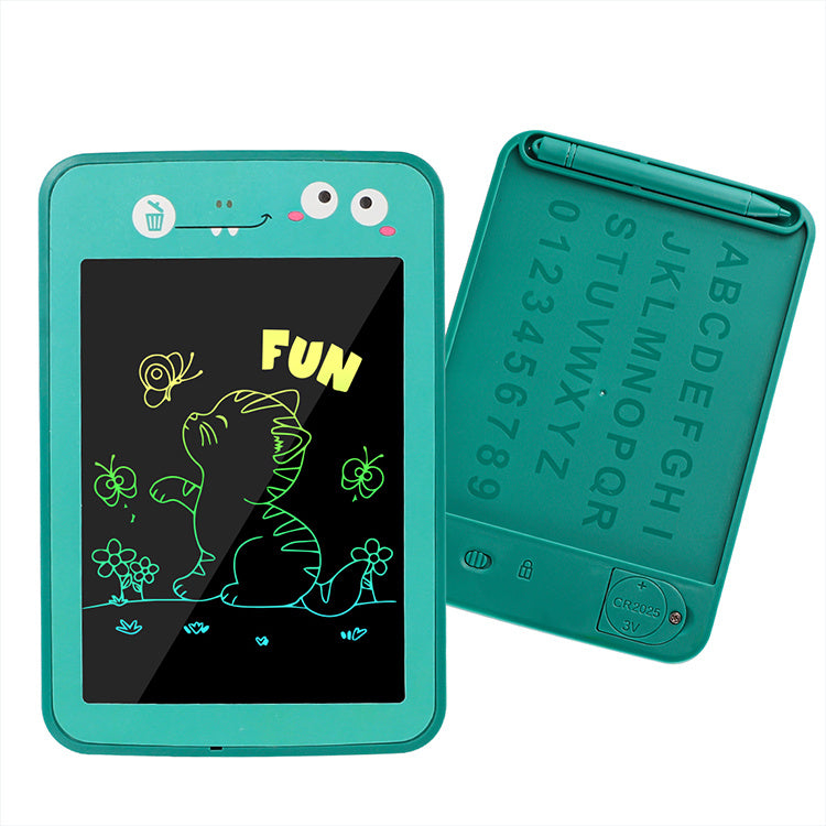 LCD Children's Cartoon Color Drawing Board Eye Protection Handwriting Board, Student Kindergarten Puzzle Graffiti Home Toy