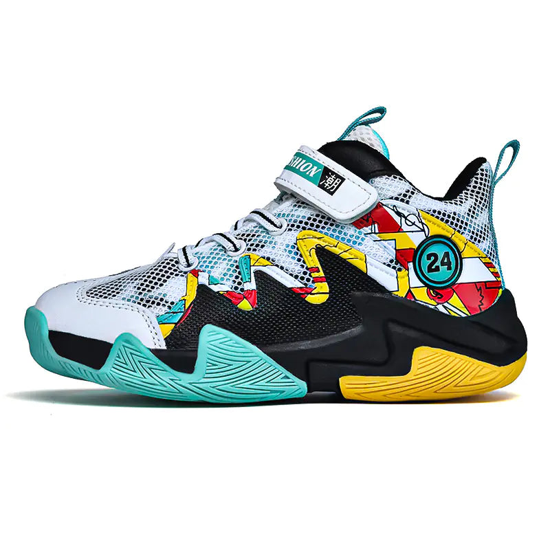 Boys' Breathable Mesh Basketball Shoes