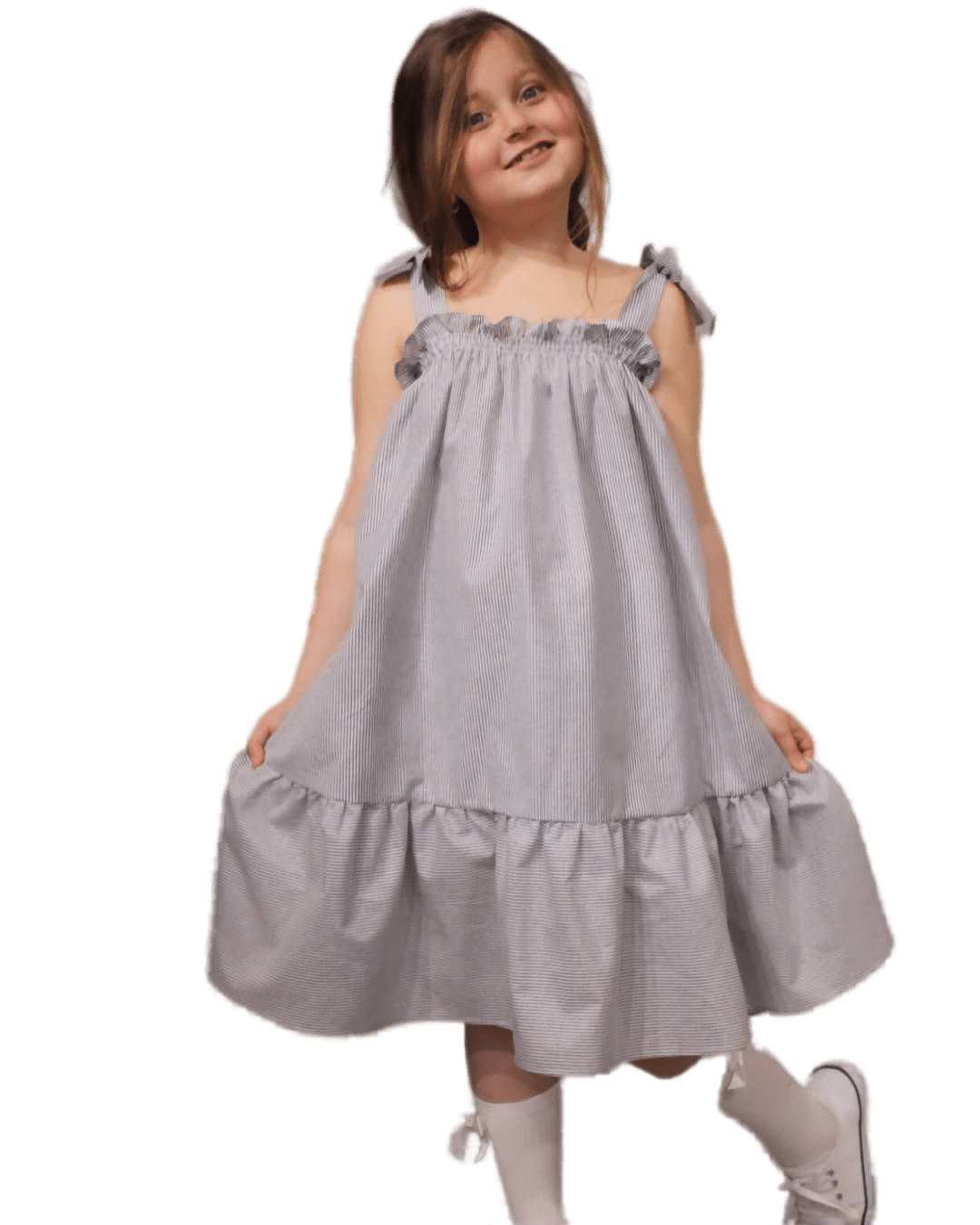 Little Girls' Party Beach Strappy Dress - Summer Maxi Dress
