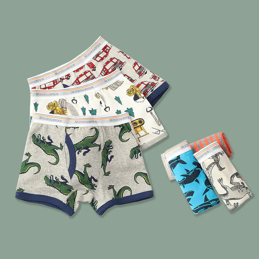 Children's Cotton Boxer Briefs for Boys
