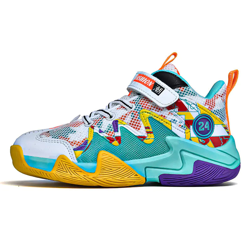 Boys' Breathable Mesh Basketball Shoes