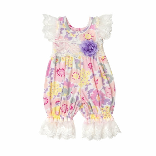 Spring Special Floral Bouquet Baby Romper