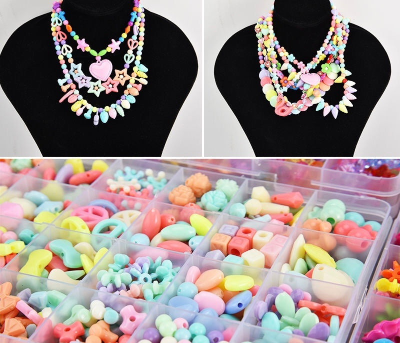 Beaded Children's Toys, Handmade DIY Material Bags For Girls, Necklaces, Jewelry Gifts