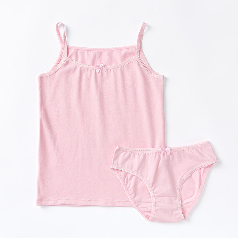 Children's Clothing Cotton Casual Pajamas Home Two Piece Girl