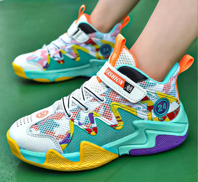 Boys' Breathable Mesh Basketball Shoes