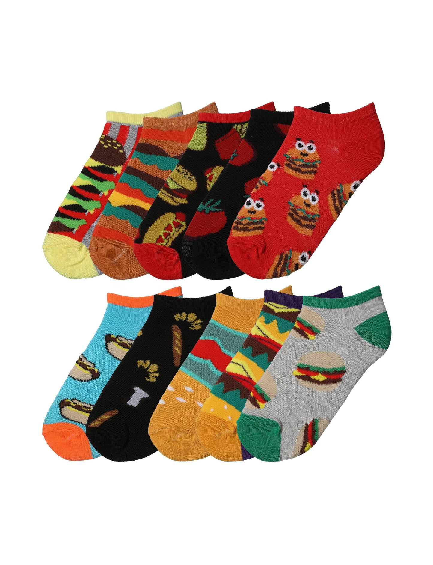 Tipi Toe Kids Boys 10 Pairs Classy Lightweight Novelty Ocean Delight