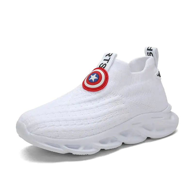 Children's Knitted White Shoes for Boys