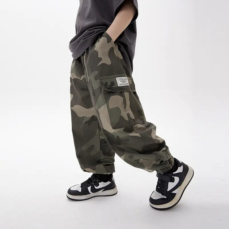 Boys' Autumn Camouflage Trousers