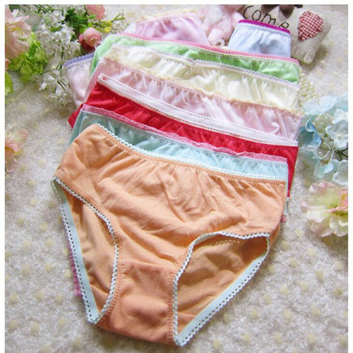 6pcs Kid Brief Underwear Girls Florals Cute Cartoon Princess Painting