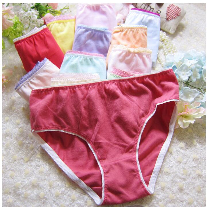 6pcs Kid Brief Underwear Girls Florals Cute Cartoon Princess Painting