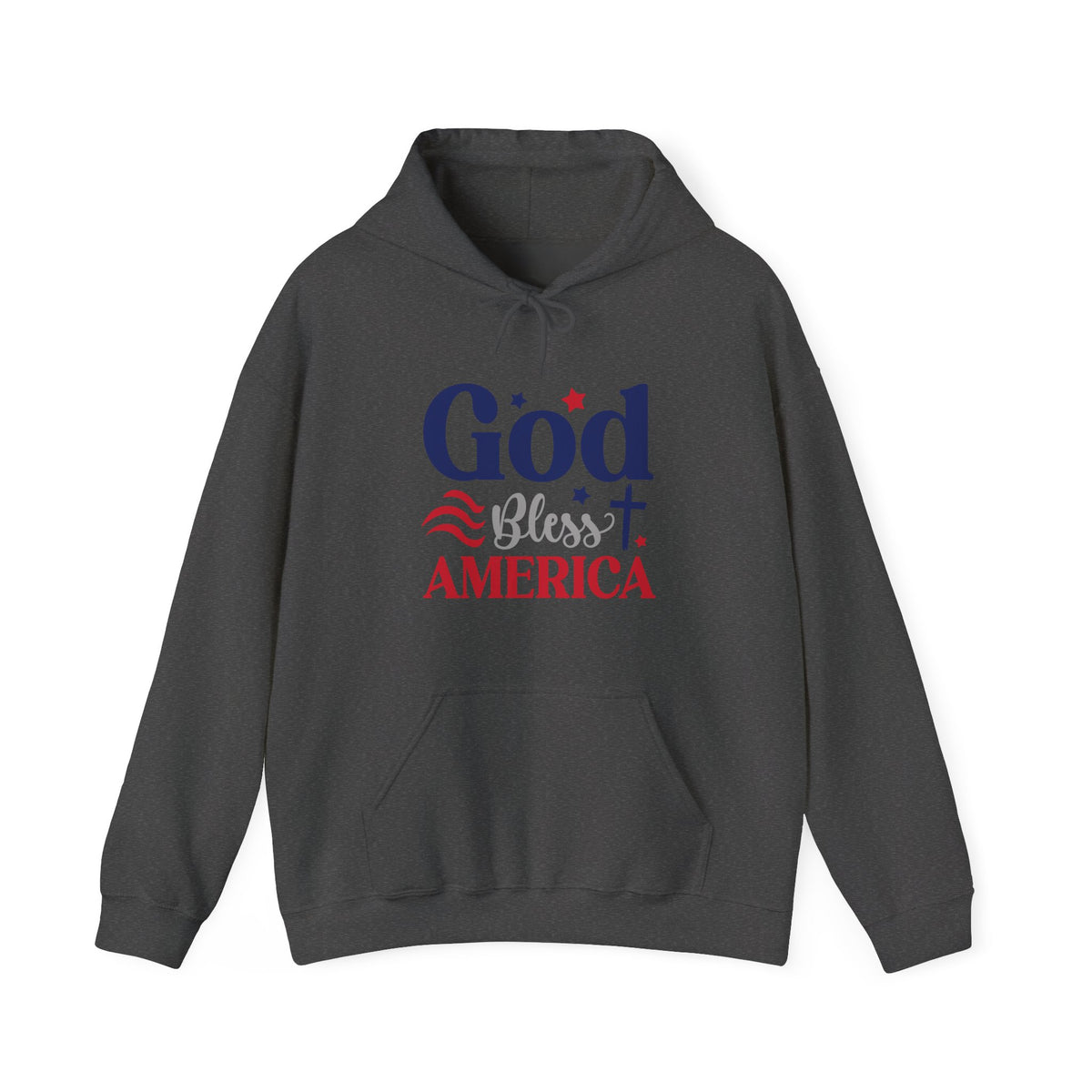 God Bless America Hoodie — Patriotic Faith-Based Pullover