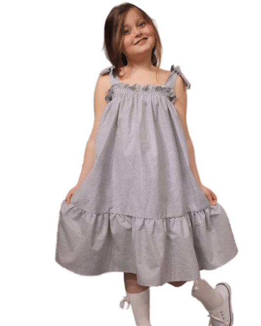 Little Girls' Party Beach Strappy Dress - Summer Maxi Dress