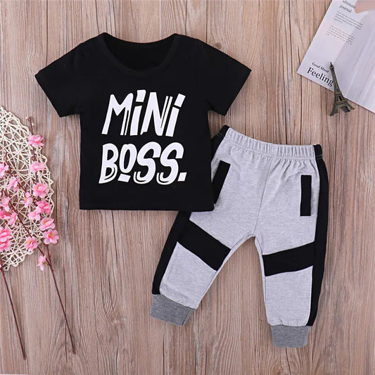 Pudcoco 2-Piece Toddler Boys' Clothing Set