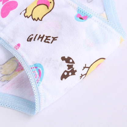 12Pcs/Lot Cotton Panties Girls Kids Short Briefs Children Underwear