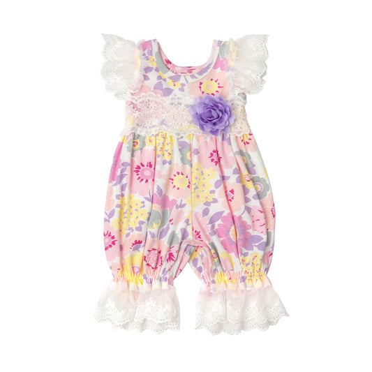 Spring Special Floral Bouquet Baby Romper