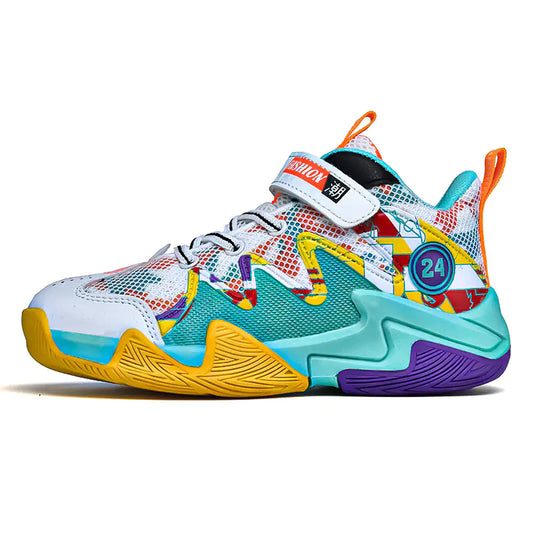 Boys' Breathable Mesh Basketball Shoes