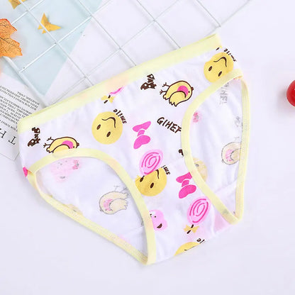 12Pcs/Lot Cotton Panties Girls Kids Short Briefs Children Underwear