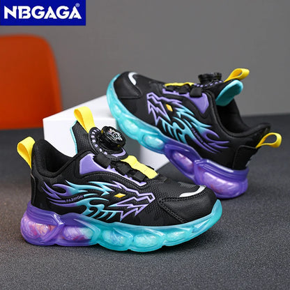 New Anti-skid Leather Kids Sneakers for Boys Running  Walking