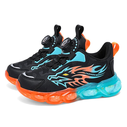 New Anti-skid Leather Kids Sneakers for Boys Running  Walking
