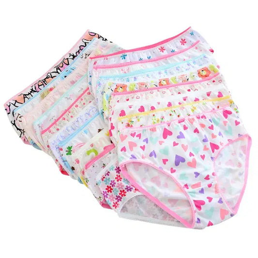 Color: multi, Kid Size: 4 - 6 Pcs/Lot Kids Underwear For Girls Cotton Cartoon Triangle Panties Princess Kids Girls Briefs Panties 0-12Y