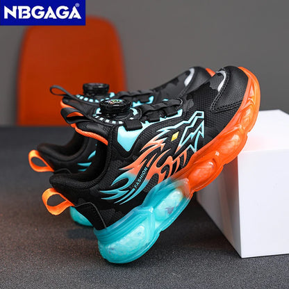 New Anti-skid Leather Kids Sneakers for Boys Running  Walking