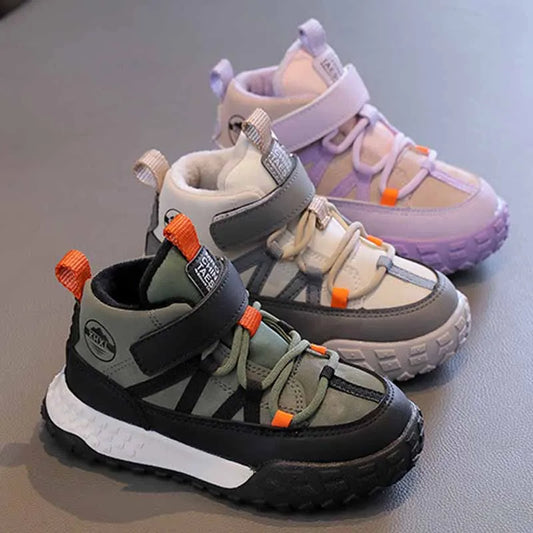 Children's Sneakers Autumn Winter Boys Sport Shoes Girls Plush