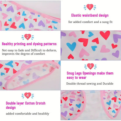Multi-Pack 12Pcs/Lot Floral Baby Girls Briefs Cotton Toddlers Girls
