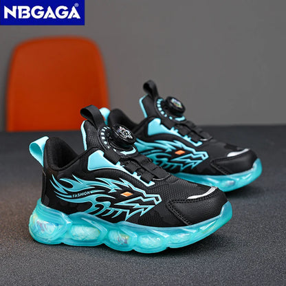 New Anti-skid Leather Kids Sneakers for Boys Running  Walking