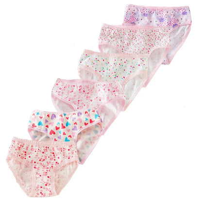 Multi-Pack 12Pcs/Lot Floral Baby Girls Briefs Cotton Toddlers Girls