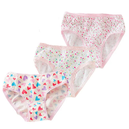 Multi-Pack 12Pcs/Lot Floral Baby Girls Briefs Cotton Toddlers Girls