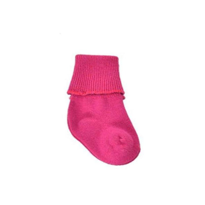 Newborn Unisex Booties, Combed Cotton Turn-Cuff Sock, Ultra Soft