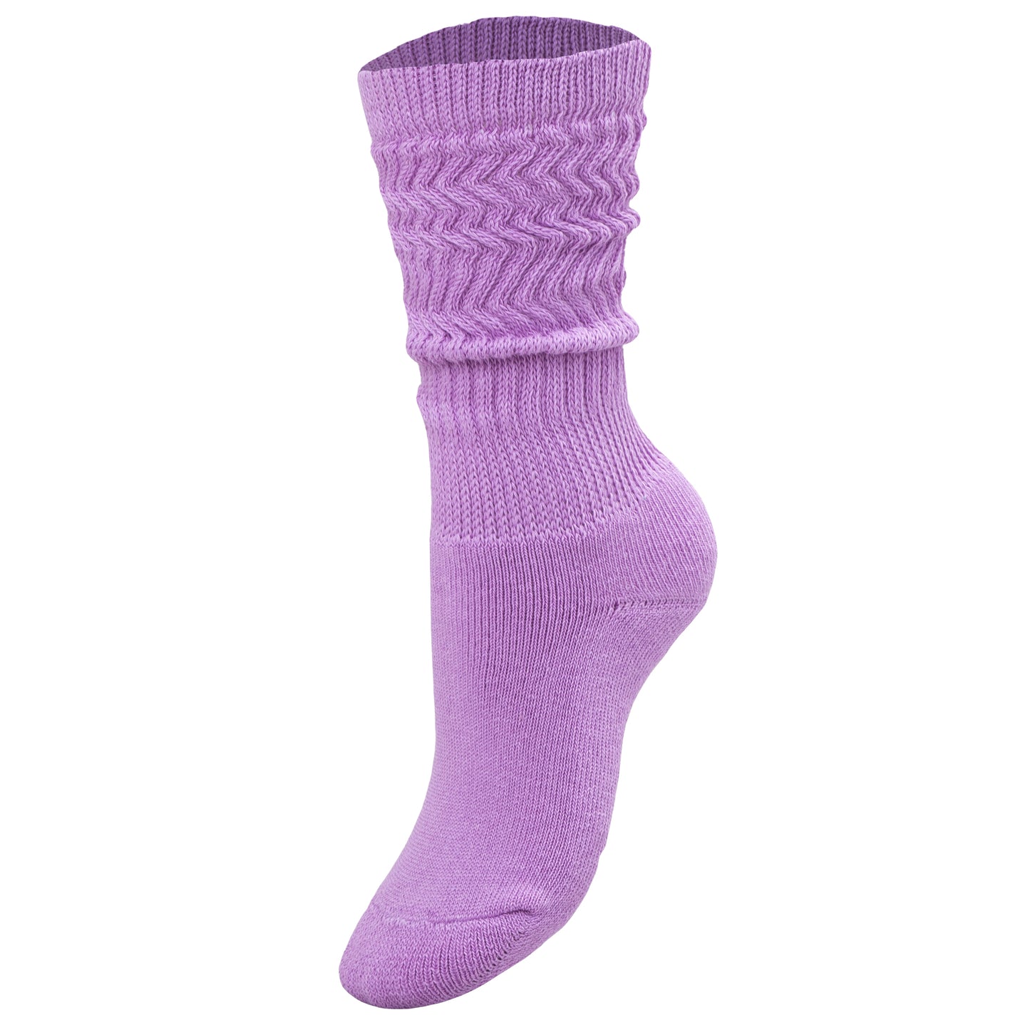 Lilac Kids Slouch Socks Knee High Long Cotton Scrunch Socks 1 Pair