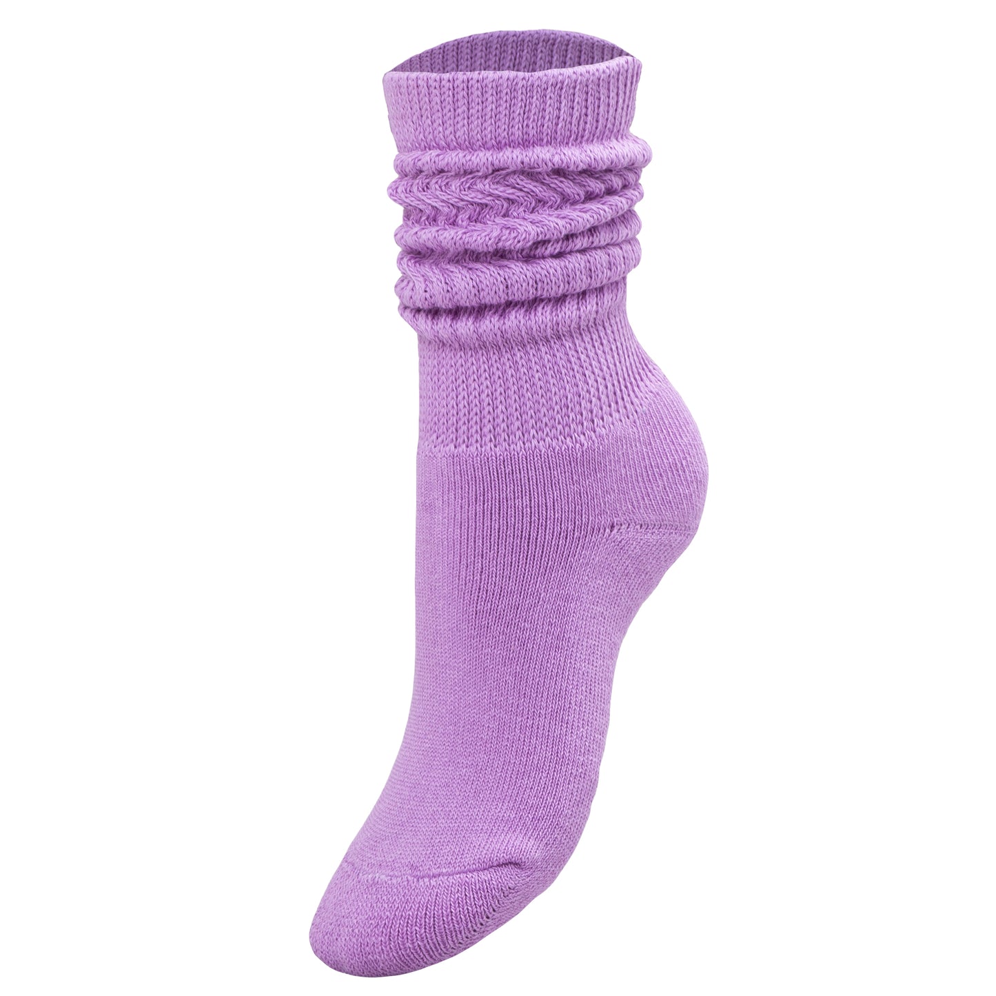 Lilac Kids Slouch Socks Knee High Long Cotton Scrunch Socks 1 Pair