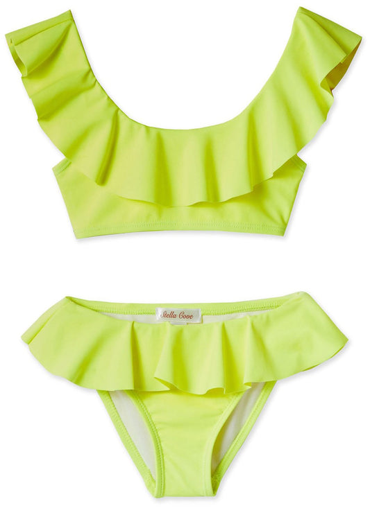 Neon Yellow Bikini for Girls