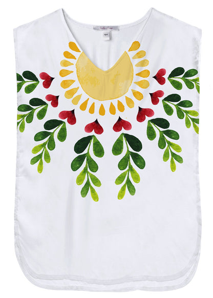 Happy Sun Poncho Beach Cover Up
