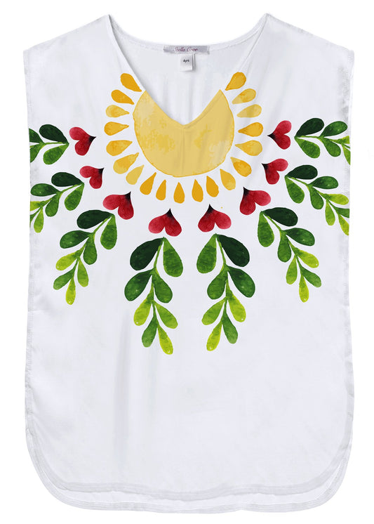 Happy Sun Poncho Beach Cover Up