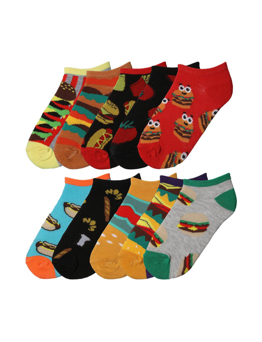 Tipi Toe Kids Boys 10 Pairs Classy Lightweight Novelty Ocean Delight