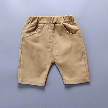 Summer Cotton Clothing Set for Boys: T-shirt & Shorts